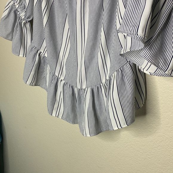Misa Los Ángeles Brigit Off-the-shoulder Striped Top Size XS - Picture 6 of 12